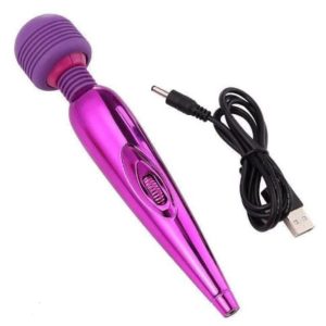 Chargeable female vibrator stimulating clitoris and vaginal orifice Sex Vibrator