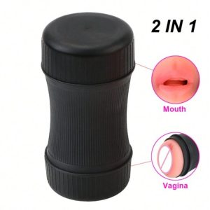 Premium 2-in-1 Male Masturbator – Mouth & Vagina Design