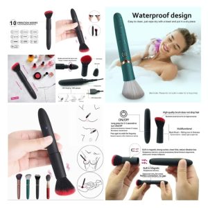 Makeup Brush Vibrator – 10 Mode Precision Clitoral & G-Spot Stimulator